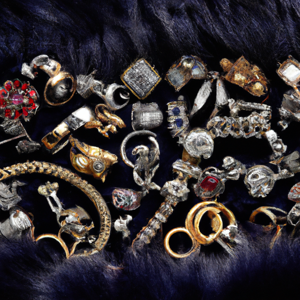 Macro photo of jewelry findings like clasps, jump rings, and crimps